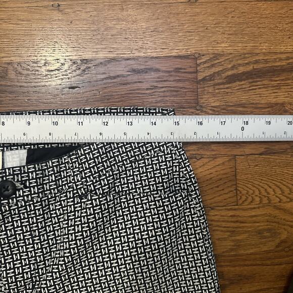 Khakis By Gap Womens Pants 6R Slim City Black With Geometric Print LA Coupe - Picture 5 of 10